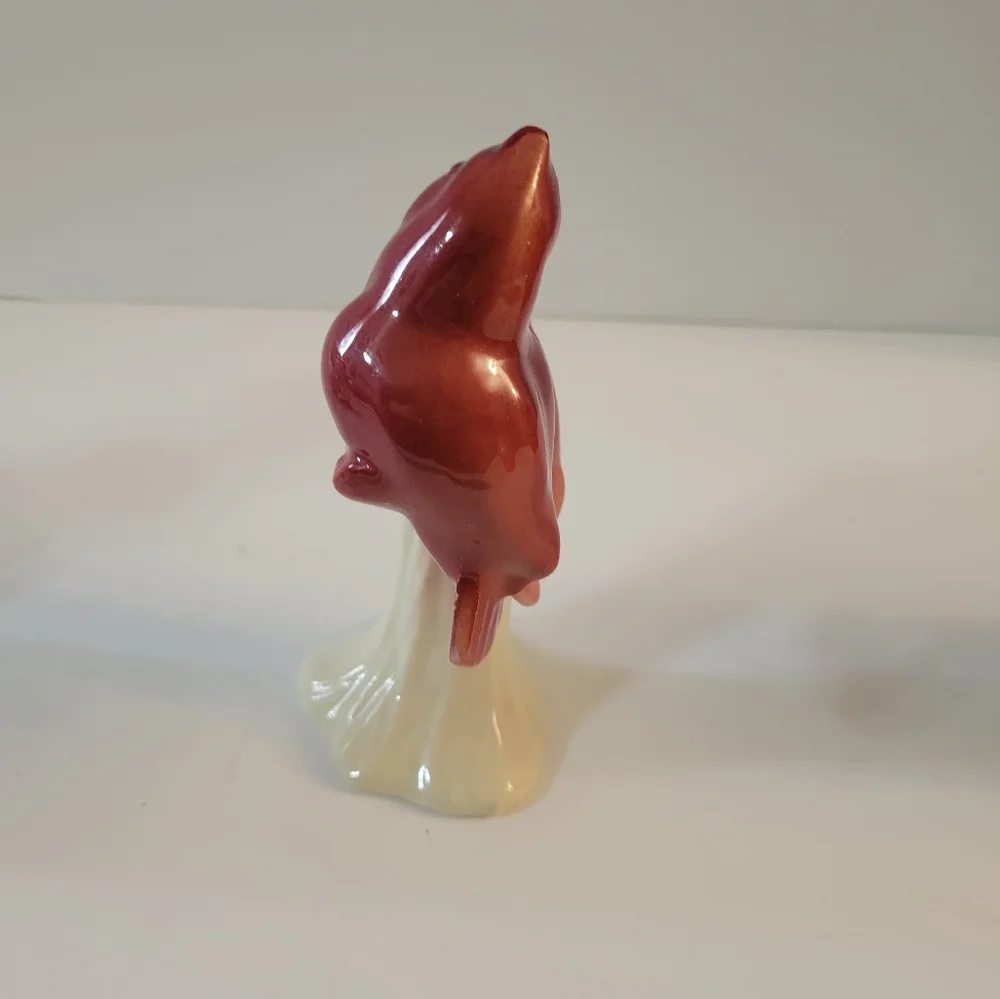 Vintage Birds on Branch Figurine Pottery